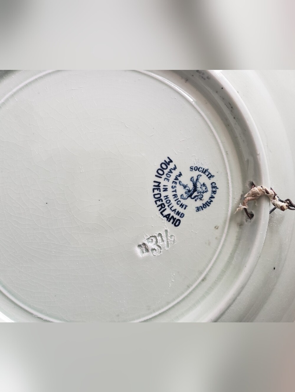 2 Vintage Holland Delft Blue Souvenir Plates Set of 2 - Nijmegen Landmarks - Picture 11 of 12